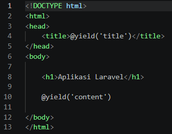 Kode layout app.blade.php